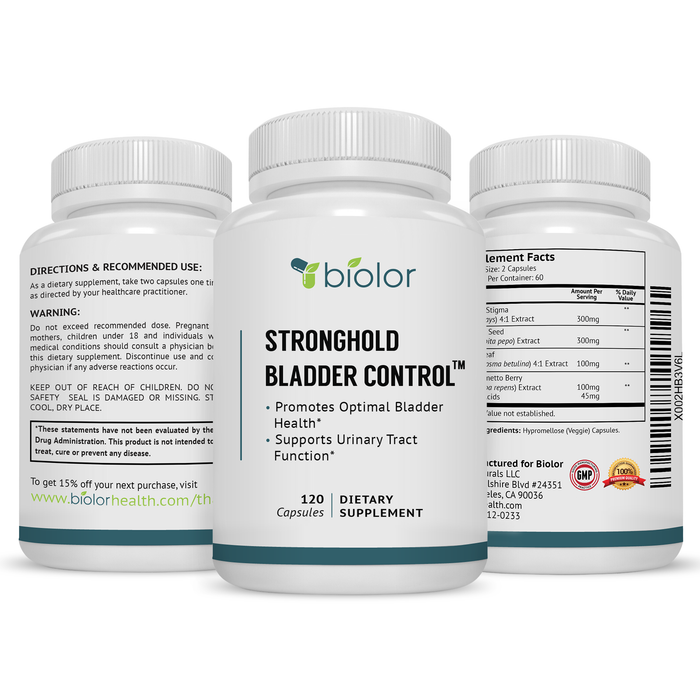 Stronghold Bladder Control™ - Powerful Natural Bladder Control Support Supplement