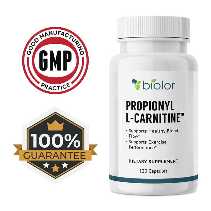 Propionyl-L-Carnitine (PLCAR) - NO Artificial Fillers - 120 Capsules Biolor Propionyl-L-Carnitine (PLCAR) - NO Artificial Fillers - 120 Capsules Biolor